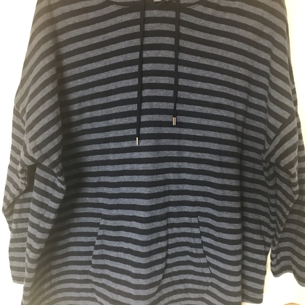 Chaps Hooded Striped Sweater - Size XL - Picture 2 of 10